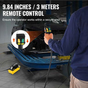 Load image into Gallery viewer, Amocart 10,000PSI Air Hydraulic Pump 0.61Gal Reservoir & Remote Control Actuator for Automobile Frame Machine & Hydraulic Press
