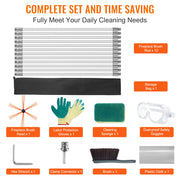 Load image into Gallery viewer, SucceBuy 23/26/30/33/39ft Chimney Sweep Kit w/ Reinforced Nylon Flexible Rods Ergonomic Chimney Cleaning Brush 360-Degree Brush - AMOCART
