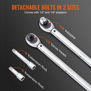 Load image into Gallery viewer, SucceBuy 1/2" 1/4" 3/8" Mechanical Torque Wrench Set Precision Pointer Hand Tools Torque Wrench Workshop Car Repair Tool - AMOCART