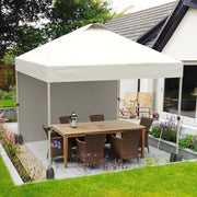 Load image into Gallery viewer, 10x10FT Pop Up Gazebos Canopy Tent with Removable Sidewall, One-Push Instant Setup Outdoor Canopy Shelter with Vented Roof, Roller Bag & Sandbags for Beach Camping Market