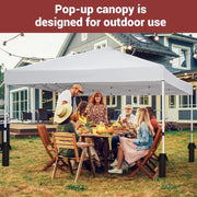 Load image into Gallery viewer, 10x10FT Pop Up Canopy with Ten, Beach Tent with One Push Setup, Waterproof Outdoor Beach Canopy, Pop-Up Sun Shelter Canopy with Wheeled Bag for Parties, Beach, Outdoor, White