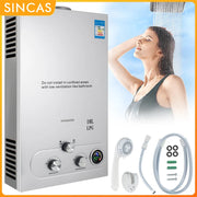 Load image into Gallery viewer, 18L LPG Propane Gas Instant Hot Water Heater Boiler Outdoor Stainless Steel Tankless Hot Water Heater On-Demand Boiler ShowerKit