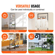 Load image into Gallery viewer, SucceBuy Grid Wall Panels Tower Wire Gridwall Display Racks Double Side Gridwall Panels for Art Craft Shows Retail Shop w/ Hooks