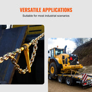 Load image into Gallery viewer, SucceBuy 2/4pcs Ratchet Chain Binders 1/4"-5/16" Load Binder with 2 Hooks Tie Downs Tow Chain for Flatbed Trailer Transport - AMOCART