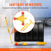 Load image into Gallery viewer, Amocart Machinery Skate Dolly Industrial Heavy Duty Mover with Handle 360° Swivel Wheels Non-Slip Cap for Warehouse Workshop