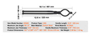 Bild in Galerie-Viewer laden, Amocart Blacksmith Tongs 18” V-Bit Bolt Tongs Wolf Jaw Tongs Z V-Bit Tongs and Gripping Tongs Carbon Steel Forge Tongs