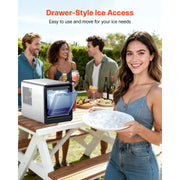 Load image into Gallery viewer, SucceBuy Countertop Ice Maker 33 44 lbs per Day Self-Cleaning Portable Machine w/Scoop Drawer-Style Ice Access Ice-Making Machin