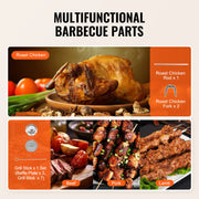 Bild in Galerie-Viewer laden, SucceBuy Shawarma Grill Machine Vertical Chicken Shawarma Cooker Machine Electric Stainless Steel Broiler Gyro Rotisserie Oven D