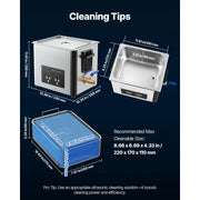 Load image into Gallery viewer, SucceBuy 6L 10L 15L 30L Ultrasonic Cleaner Stainless Steel Ultrasonic Cleaning Bath Machine for Watches Razors Jewelry Coins