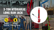 Load image into Gallery viewer, SucceBuy Hydraulic Jack 3/4/8/12 Ton Car Hydraulic Long Ram Jack Manual Engine Lift Hoist Cherry Picker Mechanical Workshop Tool