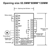 Load image into Gallery viewer, 750W RS485 VFD Small frequency converter three-phase 220V motor driver MCU single phase input Motor Speed Controller