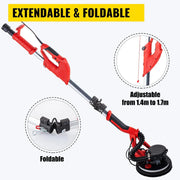 Bild in Galerie-Viewer laden, SucceBuy 850W Drywall Sander Variable Speed 800-1750 RPM Electric Drywall Sander Foldable Sheetrock Sander with Telescope Handle
