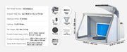 Load image into Gallery viewer, SucceBuy Airbrush Spray Booth Dual-Fans Portable Hobby Airbrush Paint Spray Booth Kit with LED Lights and Exhaust Extension Hose