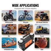 Load image into Gallery viewer, SucceBuy 10.6CFM Heavy Duty Air Compressor 30s Fast Inflation | Dual-Cylinder Portable Tire Inflator 12V 150PSI Offroad Air Pump - AMOCART