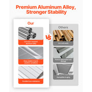 Load image into Gallery viewer, SucceBuy Aluminum Awning 60 x 42in Durable Window Awning Door Canopy Lightweight Stable Aluminum Awning Exterior Rain Protection - AMOCART