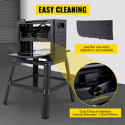 Charger l'image dans la visionneuse de galerie, Amocart Electric Planer 12.5/13 inch Thicknesser Wood Planer With Stand & Dust Exhaust 1800W 8000RPM for Woodworking Power Tool