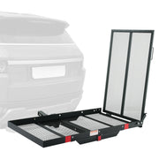 Charger l'image dans la visionneuse de galerie, Amocart Hitch Mount Cargo Carrier Hitch Cargo Rack with Folding Ramp 500LBS Mobility Scooter Carrier Fit 2" Hitch Receiver