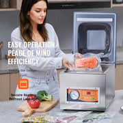 Load image into Gallery viewer, Amocart DZ-260S Chamber Vacuum Sealer 260W Vacuum Packing Machine with 10.2"Sealing Length for Wet Foods Meats Home Kitchen Use