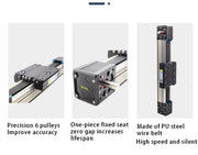 Load image into Gallery viewer, LHA60125 Precision Synchronous Motion Belt Slide Module XYZ Axis Gantry Linear Shaft Actuator Guide Rail Lifting Reciprocating