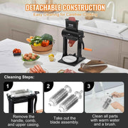 Load image into Gallery viewer, Amocart Commercial Meat Tenderizer Heavy Duty Stainless Steel Meat Tenderizer Machine Quick and Easy Manual Operation Kitchen