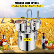 Load image into Gallery viewer, SucceBuy 12L 20L 30L 50L Alcohol Brewing Distiller DIY Moonshine Apparatus Stainless Steel Still Whisky Beer Brandy Home Use - AMOCART