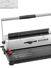 Bild in Galerie-Viewer laden, SucceBuy Coil Spiral Binding Machine Manual Book Maker 34-Holes Binding 120 Sheets Punch Binder w/ Adjustable Coil Binding Spine