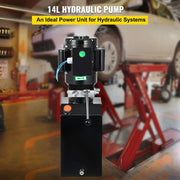 Load image into Gallery viewer, SucceBuy 14 Quart Hydraulic Pump Unit 3 HP 220V 2950 PSI 2 & 4 Post Lifts 3.5 Gal Reservoir Car Jack Power Suit for Auto Repair - AMOCART
