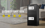 Load image into Gallery viewer, Amocart 33" Double Door Safe Deposit Box Secret Hidden Piggy Bank Steel Separate Storage Space Electronic Lock for Office Home