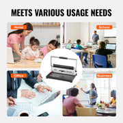 Load image into Gallery viewer, Amocart Coil Spiral Binding Machine Manual Book Maker 34-Holes Binding 120 Sheets Punch Binder w/ Adjustable Coil Binding Spine