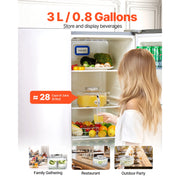 Load image into Gallery viewer, SucceBuy Beverage Dispenser 0.8Gal. Drink Dispensers for Party Glass Juice Dispenser with No-Drip Spigot and Lid for Restaurants - AMOCART
