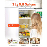 Load image into Gallery viewer, Amocart Beverage Dispenser 0.8Gal. Drink Dispensers for Party Glass Juice Dispenser with No-Drip Spigot and Lid for Restaurants