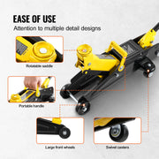 Charger l'image dans la visionneuse de galerie, Amocart Low Profile Floor Jack 2 Ton Heavy Duty Iron Hydraulic Racing Floor Jack Hydraulic Jack Single Piston Quick Lift Pump