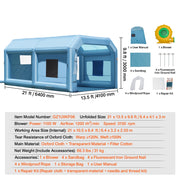 Load image into Gallery viewer, SucceBuy Inflatable Paint Booth Inflatable Spray Booth with Powerful Blowers and Air Filter System Portable Car Paint Booth