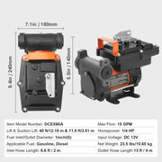 Load image into Gallery viewer, Amocart Fuel Transfer Pump 12V DC 5GPM / 8GPM / 12GPM Portable Type Electric Diesel Transfer Pump for Diesel Methanol Blends
