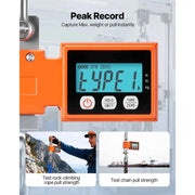 Load image into Gallery viewer, Amocart 1100Lbs/500kg Digital Crane Scale Industrial Hanging Scale with LCD Display 0.2lbs Division & 3 Unit Switch for Garage