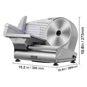Load image into Gallery viewer, SucceBuy Meat Slicer Electric Deli Food Slicer SUS 420 Stainless Steel Blade and Blade Guard Adjustable Thickness for Home Use - AMOCART