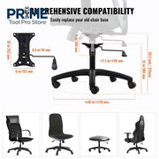 Load image into Gallery viewer, Amocart Office Chair Base Replacement 28" 2500 lbs Static Universal Computer Desk Chair Stool Desk Base Replacement Black