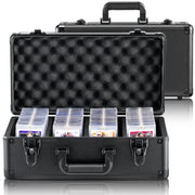 Bild in Galerie-Viewer laden, Amocart Graded Card Storage Box 4 Slots or 5Slots with Key Lock or Coded Lock Foam Dividers for 96/108/120/162 PSA Graded Cards