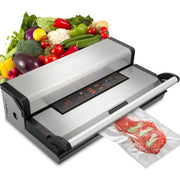 Load image into Gallery viewer, SucceBuy Commercial Vacuum Sealer Machine Multifunction Automatic Food Packaging with Bag Roll Storage Cutter for Home Kitchen - AMOCART