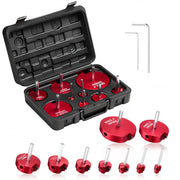 Load image into Gallery viewer, Amocart PVC Pipe Reamer Kit 5/7/9 PCS Fitting Socket Saver, Fits Standard 1/2" Drills Plumbing Tool Kit for SCH40 ABS CPVC Pipe