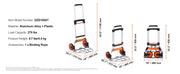 Load image into Gallery viewer, SucceBuy 275/309 lbs Folding Hand Truck Portable Unity Cart Dolly with Telescoping Handle and Binding Rope for Moving Warehouse