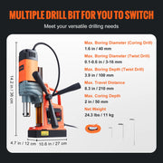 Load image into Gallery viewer, SucceBuy 1300W 1400W 2" Electric Drilling Machine Magnetic Drill Press Boring Diameter Power Drill 810 PRM Drill