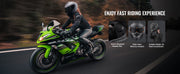 Load image into Gallery viewer, Amocart Full Face Motorcycle Helmet Smart Street ABS & High Density Helmet with Bluetooth Slot & Interchangeable Len, for Adult
