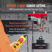 Load image into Gallery viewer, SucceBuy 200-800kg Electric Hoist with Wired/Wireless Remote Control Lifting Crane Cable Hoist Winch for Boat Garage Elevator - AMOCART