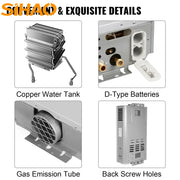 Load image into Gallery viewer, SIHAO LPG Water Heater 6L 8L 10L 12L 16L 18L Liquefied Petroleum Gas Water Heater Tankless Stainless Steel Boiler Outdoor
