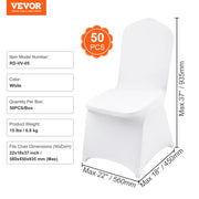 Bild in Galerie-Viewer laden, Amocart 12/30/50/100Pcs Wedding Chair Cover Spandex Stretch Slipcover for Restaurant Banquet Dining Party White Chair Cover