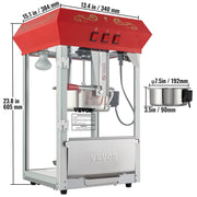 Load image into Gallery viewer, SucceBuy 8/12Oz Electric Popcorn Maker Commercial Popper Machine Automatic Corn Cookware with Scoop Spoon SUS304 Heating Tube