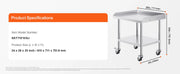 Load image into Gallery viewer, Amocart Stainless Steel Work Table Commercial Food Prep Worktable with 4 Wheels Heavy Duty Prep Worktable for Restaurant Home