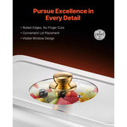 Bild in Galerie-Viewer laden, SucceBuy 8 Qt 2 4 Pack Chafing Dish Buffet Set Stainless Steel Chafer with 4 Full Size Pans Rectangle Catering Warmer Server