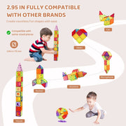 Bild in Galerie-Viewer laden, Amocart 121PCS Magnetic Building Blocks Set Construction Puzzle Magnetic Sheet Tiles Boys Girls Children Montessori Toys Gifts